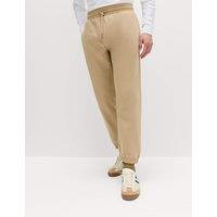M&S Elasticated Waist Cotton Rich Joggers Sand