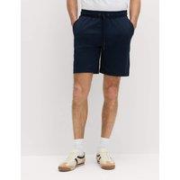 M&S Elasticated Waist Cotton Rich Shorts Navy