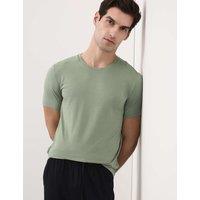 Autograph Premium Supima Cotton Blend T-Shirt Vest Light Olive