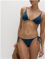 Bead Detail Triangle Bikini Top