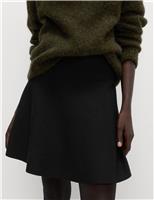 Knitted Mini A-Line Skirt