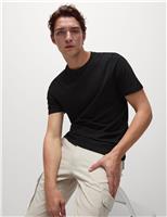 Regular Fit Pure Cotton Crew Neck T-Shirt