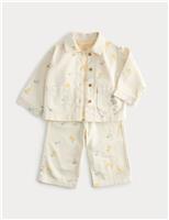 M&S 3 Piece Cotton Rich Peter Rabbit Outfit (0-3 Yrs) Yellow Mix
