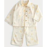 M&S 3 Piece Cotton Rich Peter Rabbit Outfit (0-3 Yrs) Yellow Mix