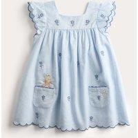 M&S Cotton Rich Peter Rabbit Dress (0 Mths-3 Yrs) Blue