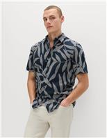 Pure Cotton Floral Short Sleeve Shirt