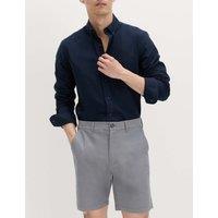 M&S Half-Elasticated Waist Stretch Chino Shorts Ash Grey