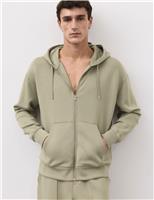 Modal Blend Zip Through Hoodie