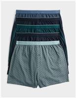 5 Pack Pure Cotton Cool & Fresh Geo Boxers