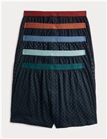 5 Pack Pure Cotton Cool & Fresh Geo Boxers