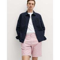 M&S Half-Elasticated Waist Chino Shorts Pink Mix