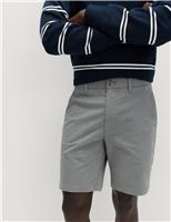 M&S 2 Pack Slim Fit Stretch Chino Shorts Ash Grey Mix