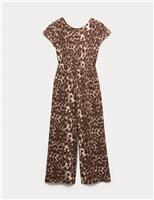 Animal Print Jumpsuit (6-16 Yrs)