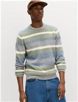 Supersoft Wide Stripe Crew Neck Jumper