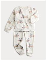 Kids Fleece Dog Graphic Pyjamas (12-16Yrs)