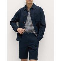 M&S Ultimate Stretch Chino Shorts Navy