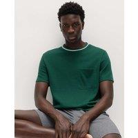 M&S Cotton Rich Loungewear Top Green