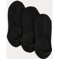 Autograph 3 Pack Egyptian Cotton Invisible Trainer Liners Black