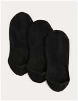 Autograph 3 Pack Egyptian Cotton Invisible Trainer Liners Black