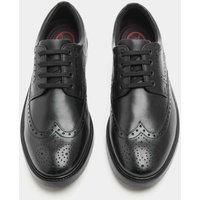 M&S Wide Fit Airflex Leather Brogues Black