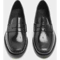 M&S Leather Penny Loafers Black