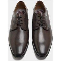 M&S Leather Derby Shoes Dark Brown
