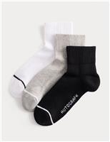 3 Pack Pima Cotton Rich Quarter Liner Socks