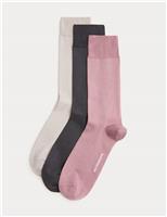 Autograph 3 Pack Egyptian Cotton Rich Socks Multi