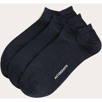 Autograph 3 Pack Egyptian Cotton Rich Trainer Liners Navy