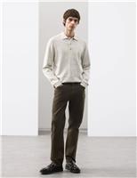 Floral Knitted Polo Shirt