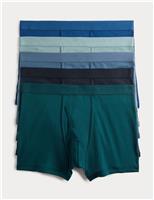 M&S 5 Pack Pure Cotton Cool & Fresh Trunks Multi