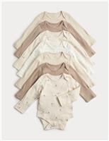 7 Pack Pure Cotton Bodysuits (5lbs-3 Yrs)