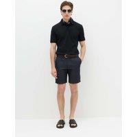 M&S Linen Blend Chino Shorts Dark Blue Denim