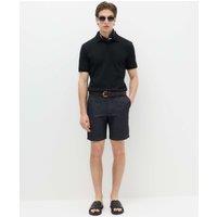 M&S Linen Blend Chino Shorts Dark Blue Denim