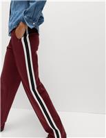 Cotton Rich Retro Side Stripe Joggers