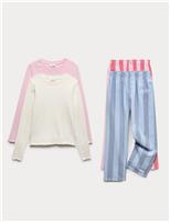 2 Pack Striped Pyjama Sets (6-16 Yrs)