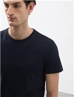 Pure Supima Cotton Slim Fit Crew Neck T Shirt