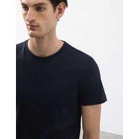 Autograph Pure Supima Cotton Slim Fit Crew Neck T Shirt Dark Navy