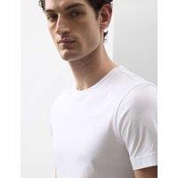 Autograph Pure Supima Cotton Slim Fit Crew Neck T Shirt White
