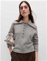 Collared Jumper with Cotton