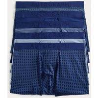 Autograph 5pk Microskin Geometric Trunks Blue Mix