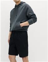 M&S Elasticated Waist Ripstop Cargo Shorts Hunter Green