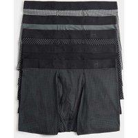 Autograph 5 Pack Microskin Geometric Trunks Black Mix