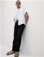 Regular Fit Cotton Linen Blend Chinos