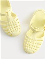 M&S Kids' Plain Matte Jelly Sandals (4 Small - 2 Large) Orange