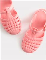Kids Plain Matte Jelly Sandals (4 Small - 2 Large)