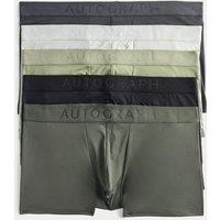 Autograph 5 Pack Microskin Seasonal Plain Hipsters Multi