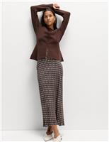 Polka Dot Midaxi Skirt