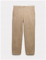 Regular Fit Pure Cotton Twill Chinos