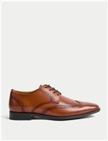 M&S Leather Brogues Dark Brown